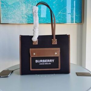 BURBERRY Two Handle Black Bag