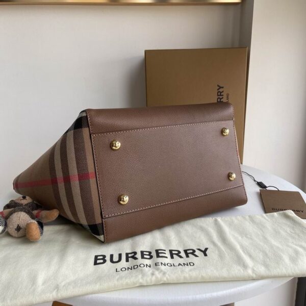 BURBERRY Grainy Calfskin Brown Bag