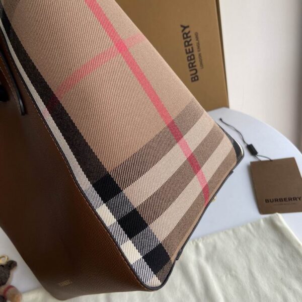 BURBERRY Grainy Calfskin Brown Bag