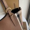 BURBERRY Grainy Calfskin Brown Bag