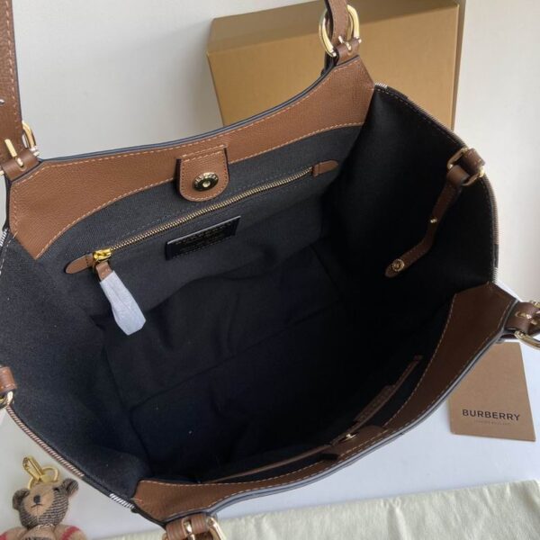 BURBERRY Grainy Calfskin Brown Bag