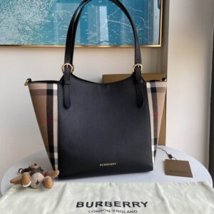 BURBERRY Grainy Calfskin Black Bag