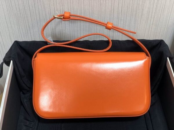 CELINE Triomphe Shoulder bag in orange