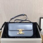 CELINE Triomphe Shoulder bag in Blue